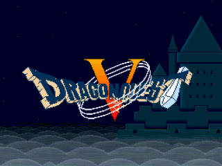 Dragon Quest V title screen for Super Famicom
